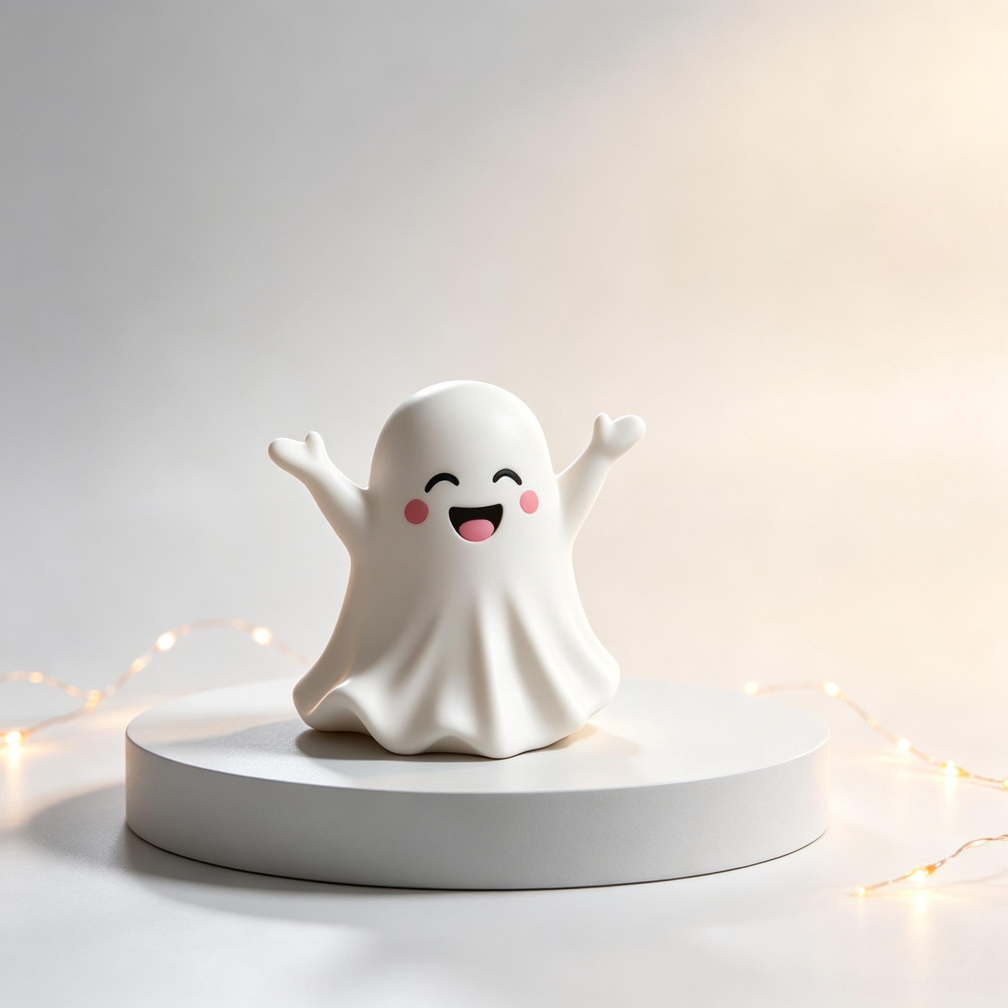 4PCS Halloween Decoration Ghost Figurine - Funny Resin Ghost Statue For Prank - Cute Ghost Decor for Halloween Decorations Ornaments -YY1