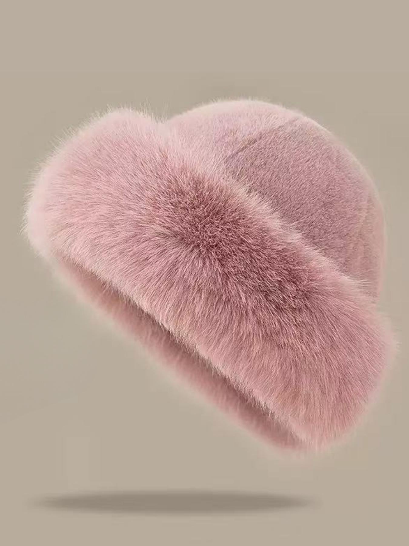 Large Women's Bucket Hat with Warm Earflaps, Fashionable Outdoor Cold Protection Accessory, Multi-purpose Stylish Headwear, Fashion Matching Hat