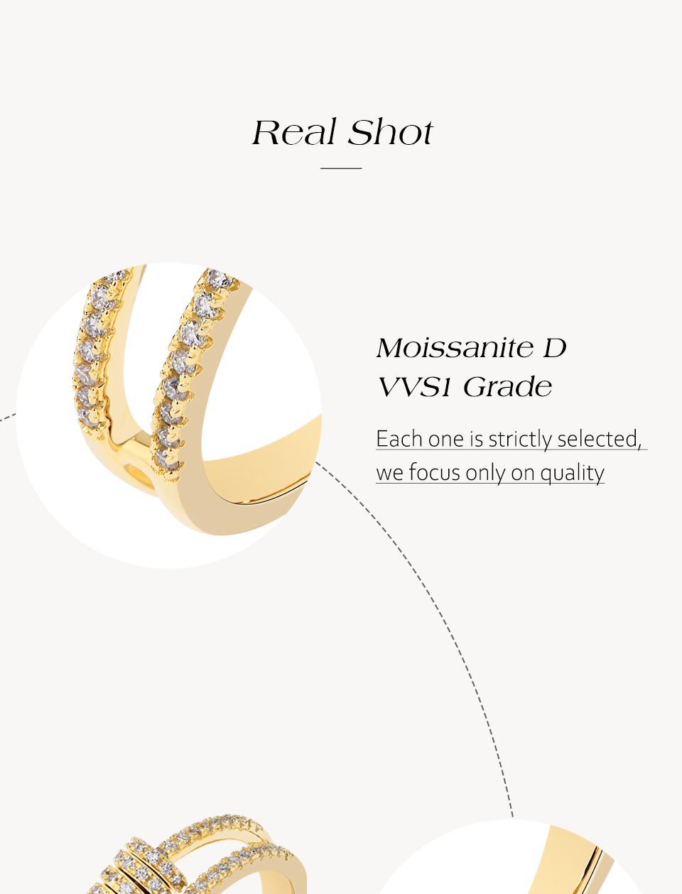 Full Synthetic Moissanite Ring for Women Men Circle Halo Handmade 925 Sterling SIlver Rings Wedding Bride jewelry Gift R221 SpringStatements