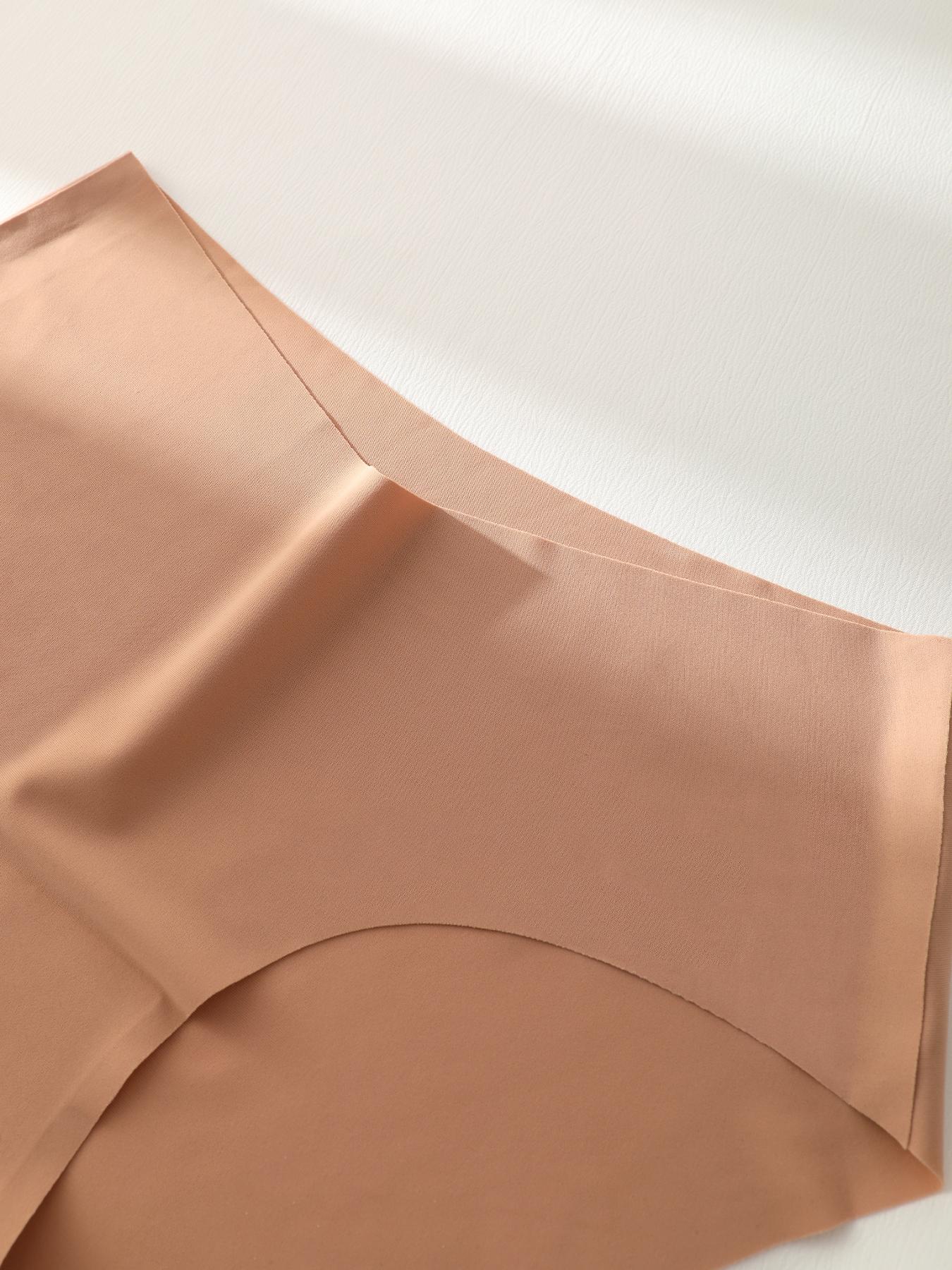 Women's random colors soft seamless Briefs (5/7/10/12 pcs), suitable for daily work and activities, autumn and winter daily use