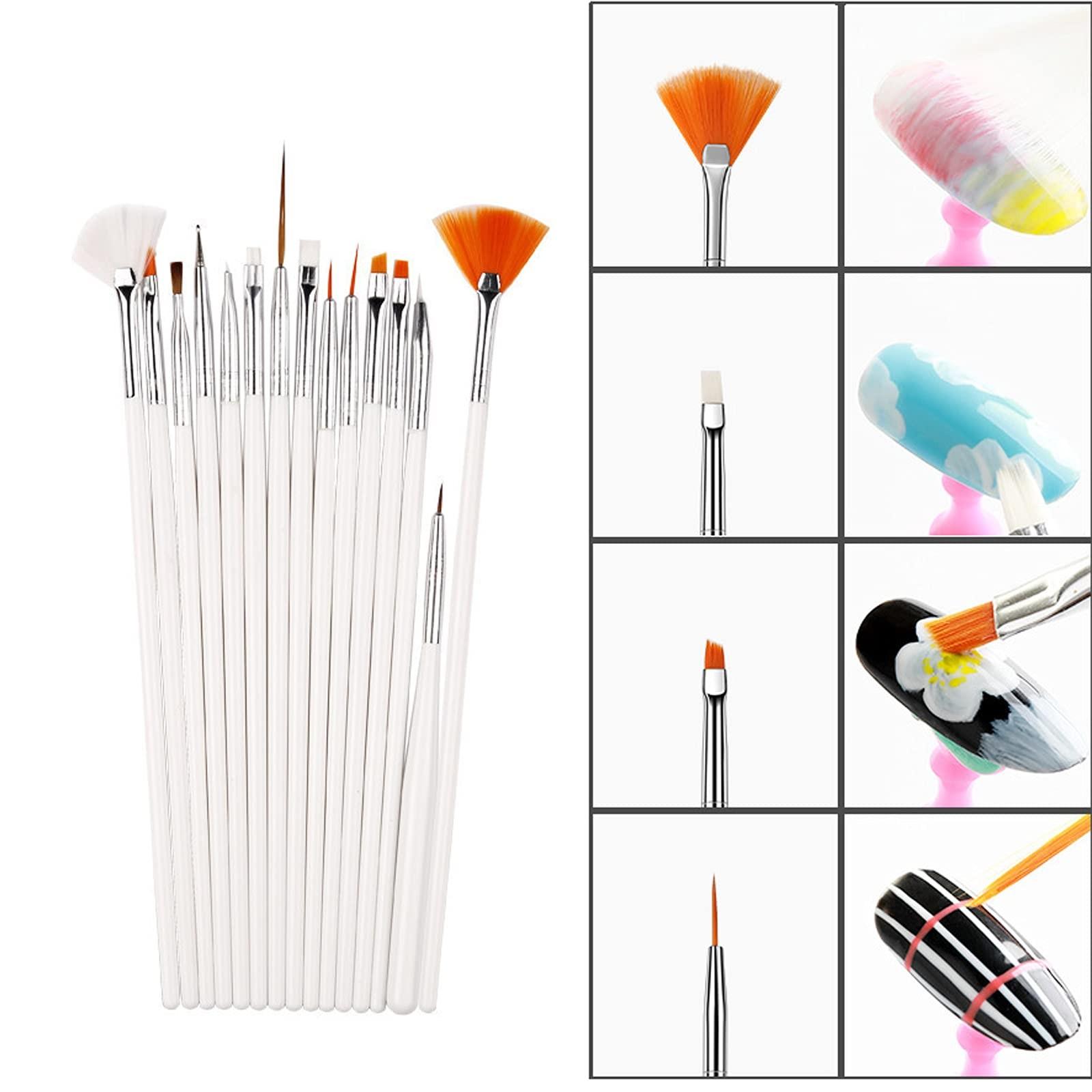 1 set/ 15pcs Cake Decorating Brushes Cake Painting Brushes Food Paint Brush Multiple Function Fondant Brush Cookie Brushes DIY Tool Set Cake Decorating Painting Tool Icing Pastry Brush for Baking Pastry Decorating Tools