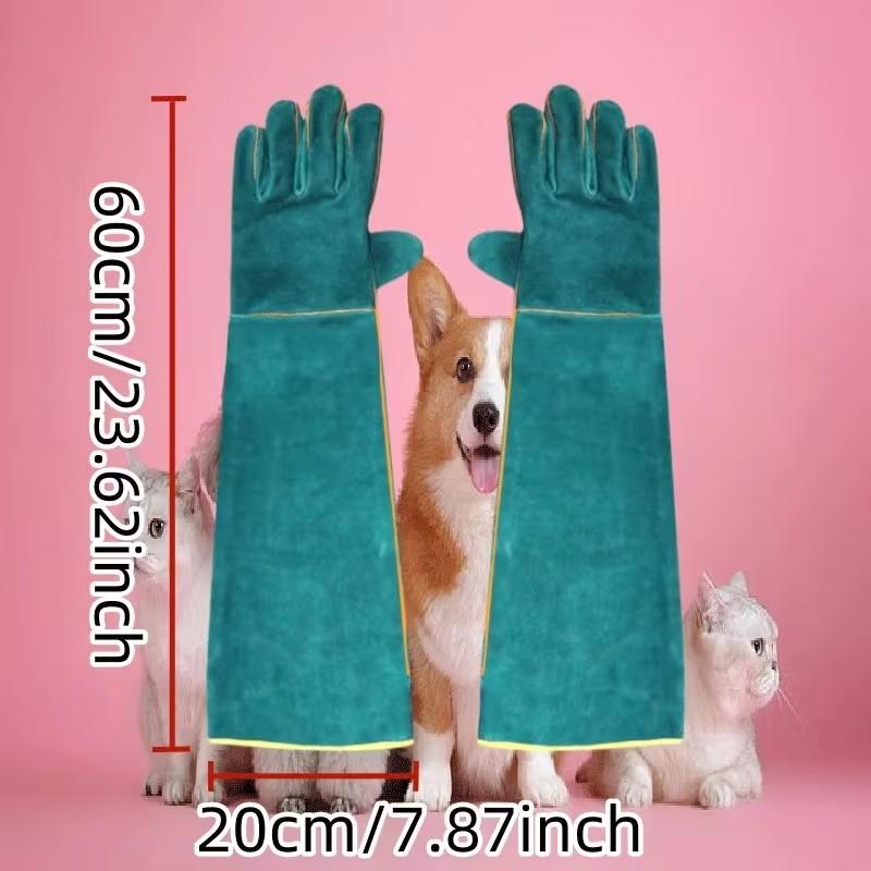 Multi-Use Animal Handling Gloves, Enhanced Material, Outdoor Pet Training Supplies, Secure Reptile Care, Easy Home Use, Beginner Friendly, Professional Gear