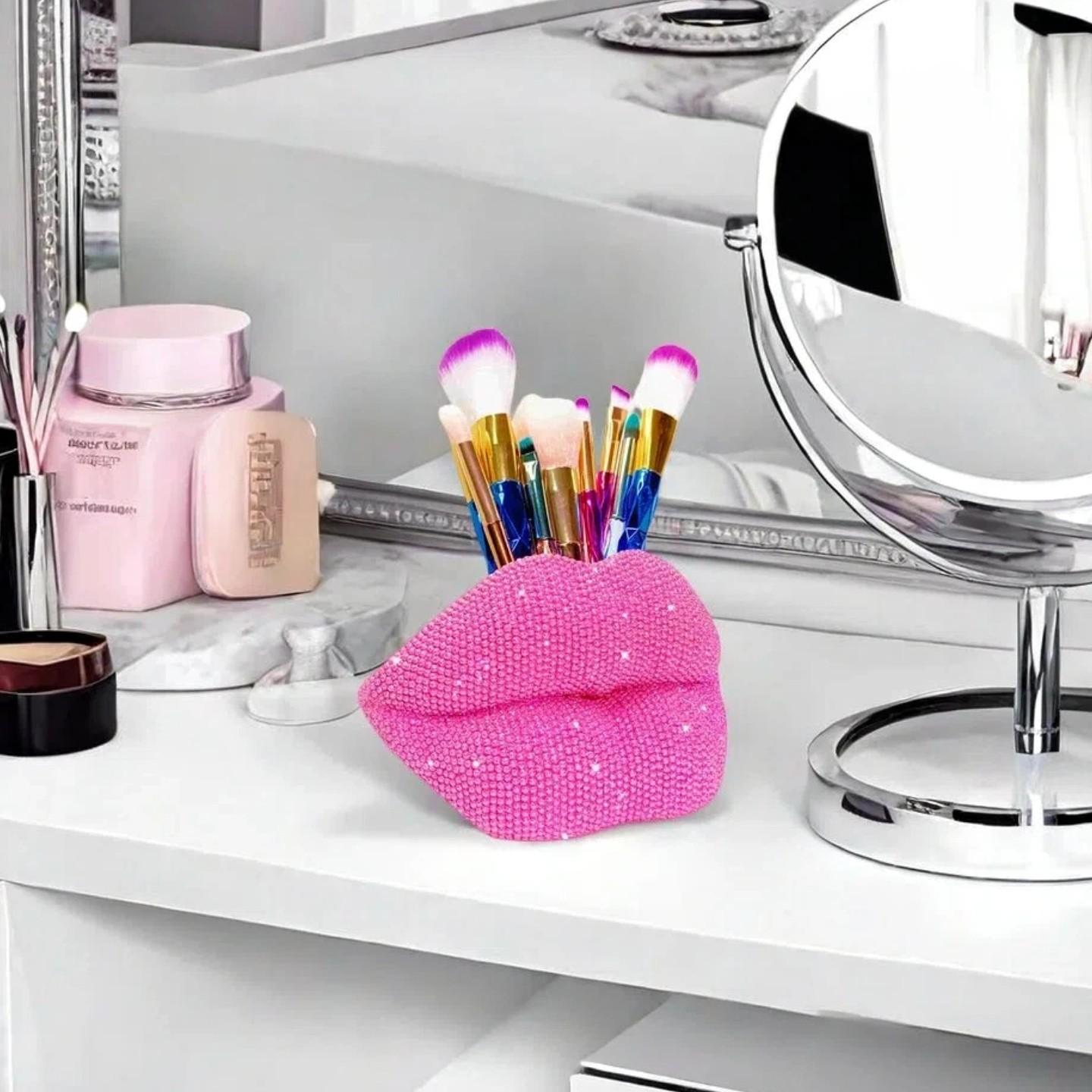 Sexy Lipstick Holder Pen Stand, Resin Craft, Vanity Makeup Brush/pen Organizer, Unique Decorative Item, Perfect Gift for Valentine's Day/birthday