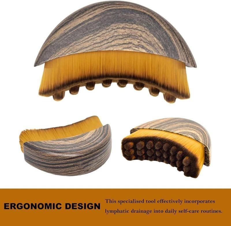 Lymphatic Contour Face Brush for Jawline & Chin Sculpting – Dry Brushing Massager for Lymphatic Drainage & Facial Fatigue Relief,  Ergonomically Designed to Fit The Skin Precisely  (1PCS)