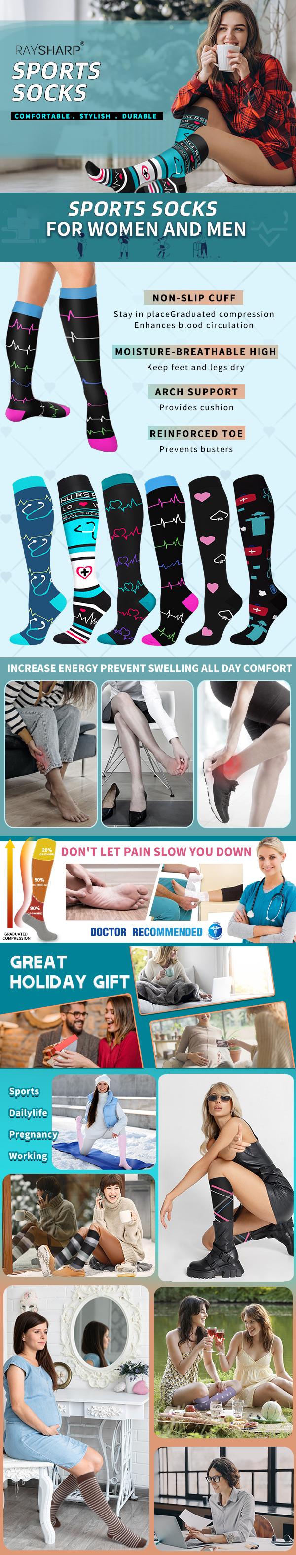 Tinylemon 6 Pairs Sports Socks for Women and Men - Sports Stockings For Running, Athletic Tinylemon 6 Pairs Sports Socks for Women and Men - Sports Stockings For Running, Athletic