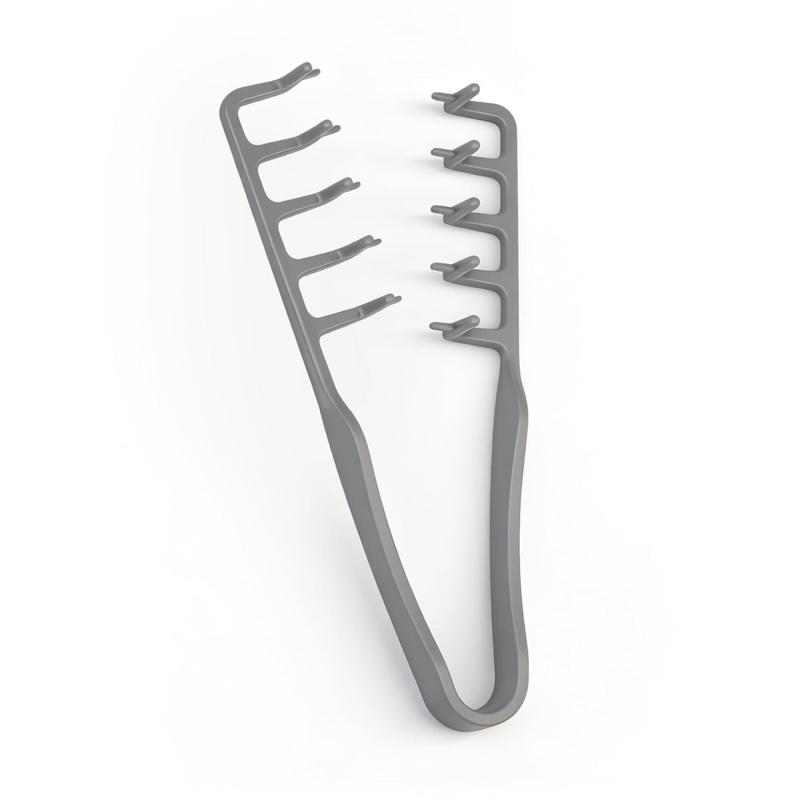 3 Texture Combs, unisex voluminous texture styling combs, wide-tooth textured styling tools, create volume and parting for bangs, ABS plastic textured handle, black + gray + pink