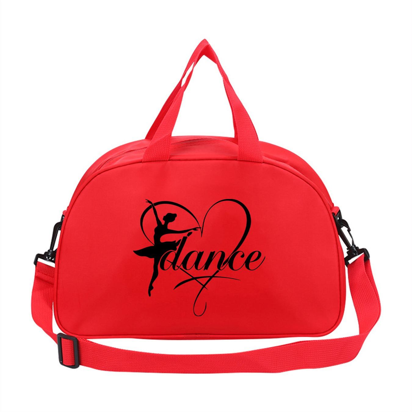 Dance Heart Ballet Dance Bag, Handheld Crossbody Dual Use, Waterproof Sports Bag, Dedicated Dance Class Storage, All Seasons