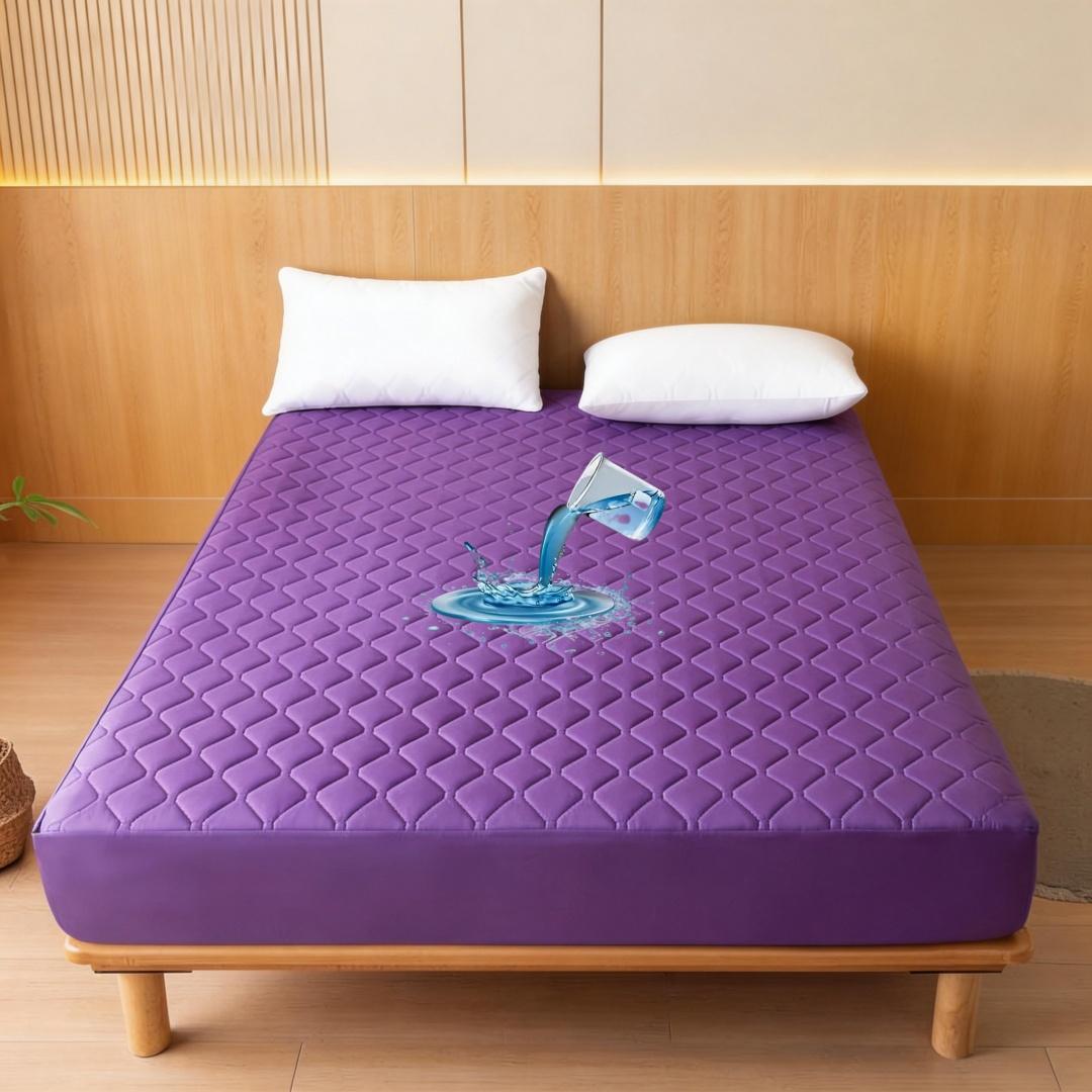 Waterproof Thick Quilted Mattress Protector, Soft Fitted Sheet, No Pillowcase, Washable, Multi-Color, All Season, Bedding Mattress Cover, Bed Cover for Bedroom, Guest Room #GLOBAL PICKS