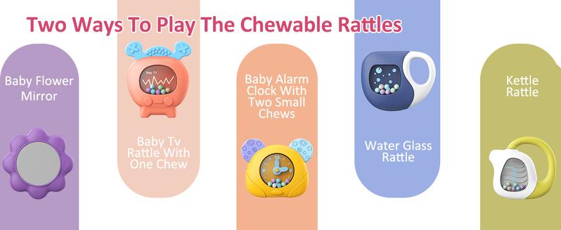 dearlomum Baby Play Mat Baby Gym Pink with 5 Sensory Toys Music Lights for Newborn Boys Girls Tummy Time Activity Mat