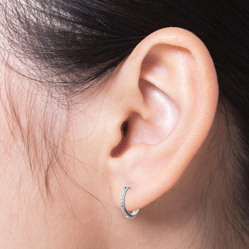 Titanium Alloy Anti-Allergy Cartilage Earrings, Diamond Hinge Nose Septum Ring, Small Thin Ear Bone Studs, Unisex Piercing Jewelry Gift