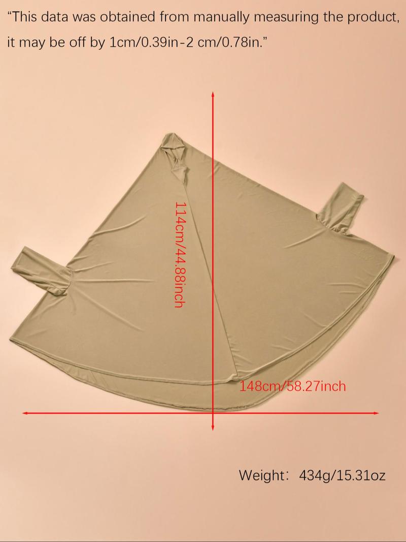 Women's Fashion Plain Long Headscarf with Sleeve Cover, Crystal Abaya Hijab, Suitable for Daily Outdoor Sun Protection