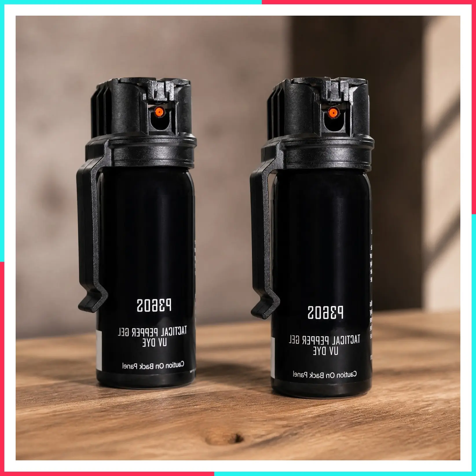 P360S Pepper Gel Maximum Strength Police & Military Grade Spray, Gel Sprays at Any Angle 18 feet, Flip-top Safety and Belt Clip Included