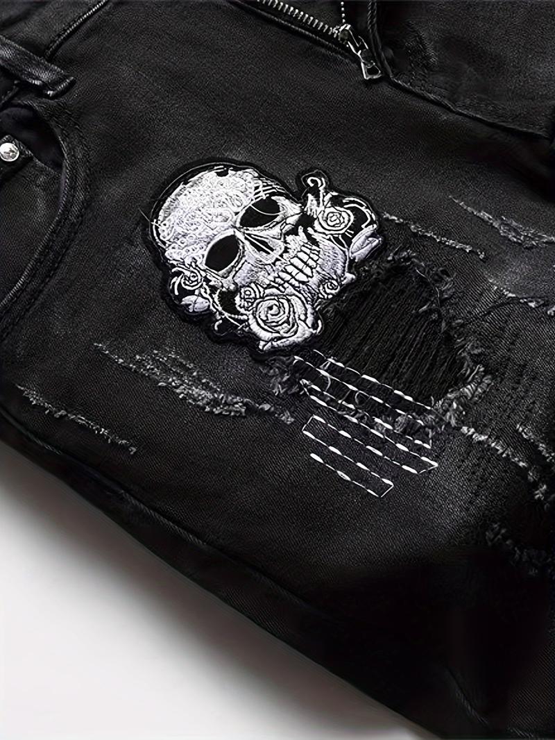 New Ripped Straight Leg Jeans for Men, Trendy Distressed Denim Jeans, Casual Fashion for All Seasons, Comfortable Fit