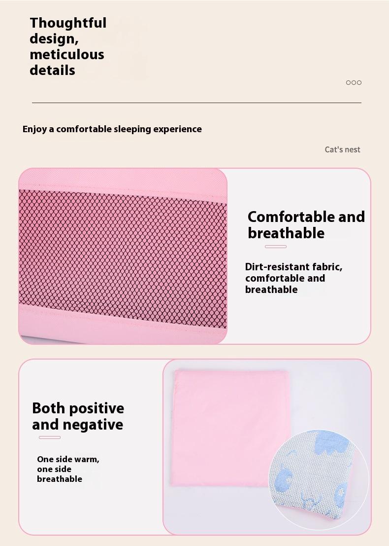 Foldable Pet Tent -Indoor Bed With Double-sided Cushion - Pet Tent for Cats ,Puppies, Rabbits, Guinea Pigs, Hedgehogs, and Other Small Animals,Cat House