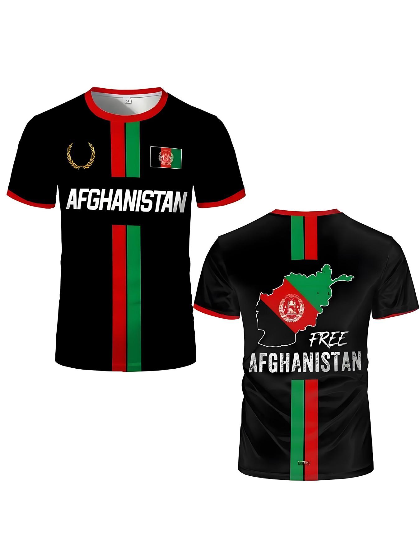 2026 New Afghanistan Football T-Shirt, Summer Unisex Afghan Jersey, Gift Wholesale, Soccer Training Wear, All Seasons Casual Fit