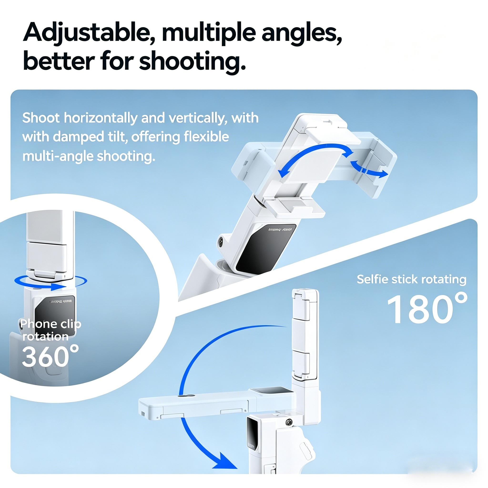 I20 Wireless Bluetooth Selfie Stick: A compact, pocket-sized travel tripod with Bluetooth remote control and a foldable design, perfect for travel, vlogging, and group photos. Compatible with all smartphones.