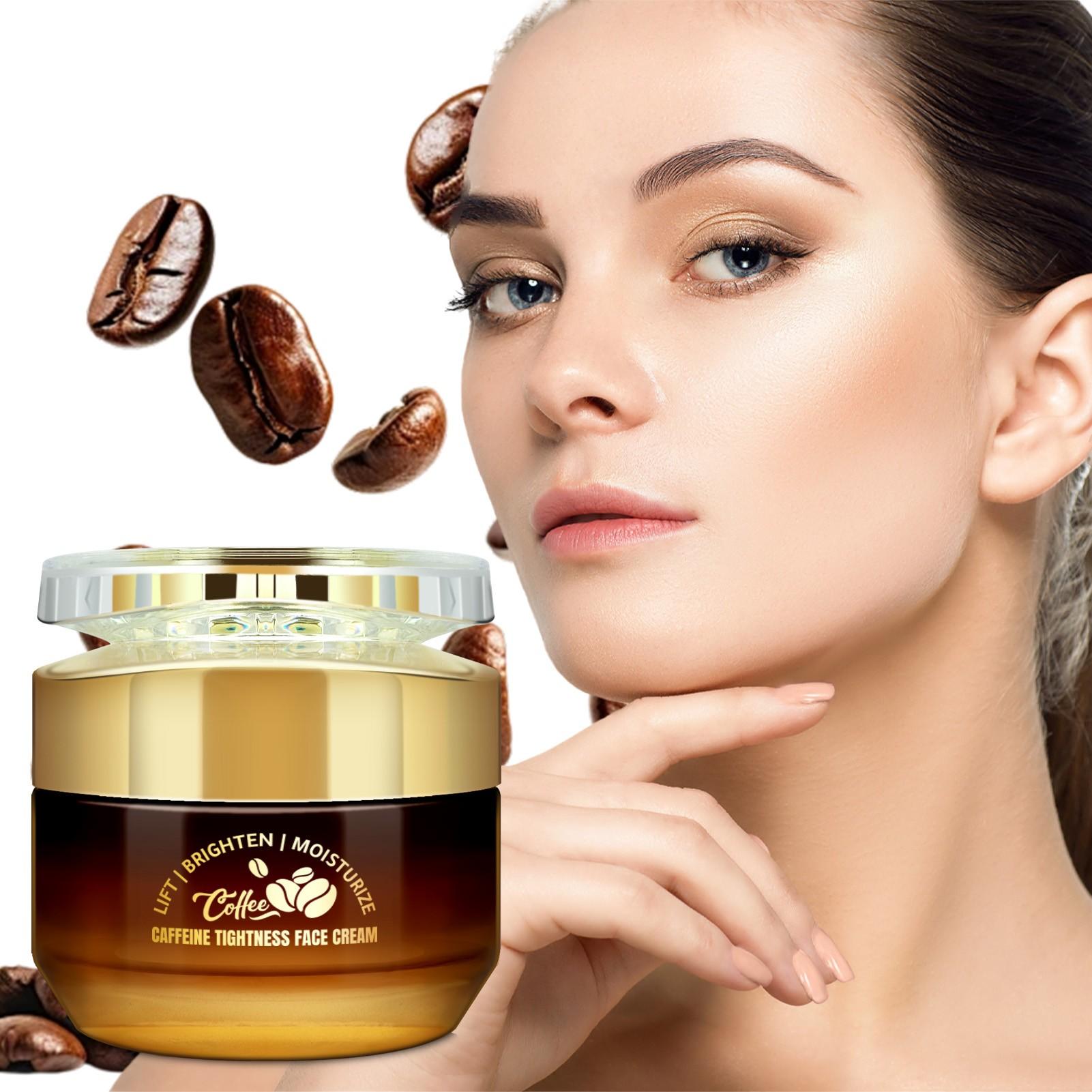 Firming Moisturizer Balm, Contains Caffeine, Hyaluronic Acid, Collagen, Vitamin E, Retinol, Reduces Fine Lines, Wrinkles, 50g