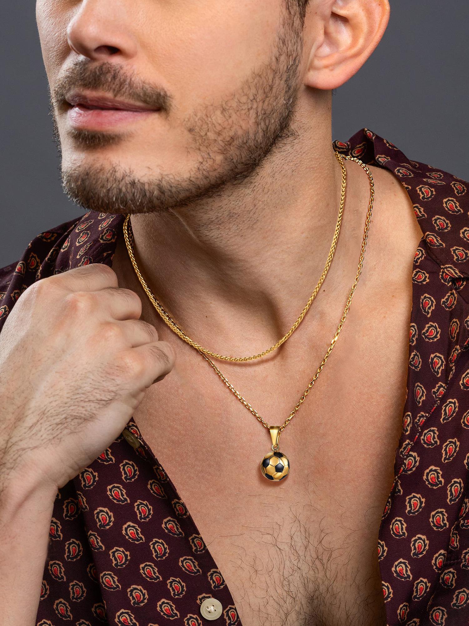 PROSTEEL Wheat Chain Necklace Stainless Steel Width 3mm/6mm Length 18-30 inches Pendant Accessories Unisex For Men Women Black Friday with Gift Box