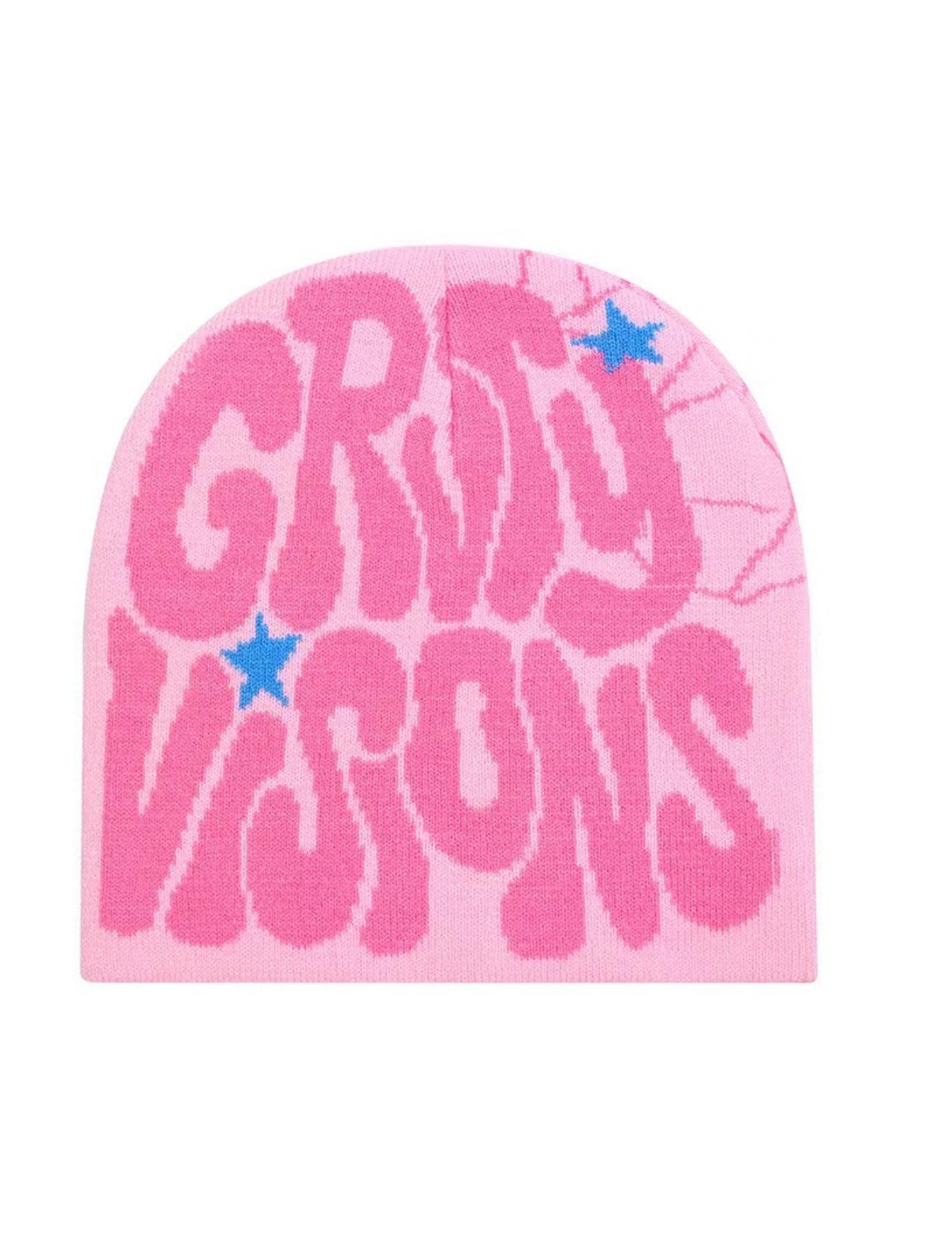 Latest Fall Winter Best-Selling Knit Hat, Warm Fitted Letter Hip-Hop Streetwear Beanie, Fashionable Crochet Design