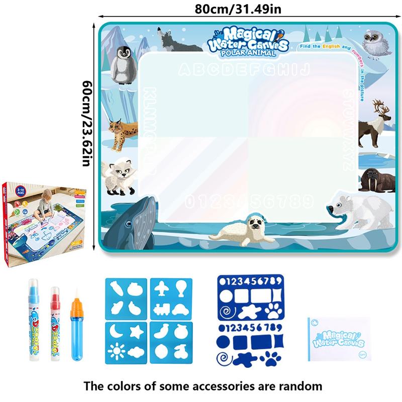 Magic Water Cloth Writing Board, Durable Drawing Pad, reusable graffiti watercolor blanket, enhances hands-on and thinking skills, suitable for birthday/Christmas/Thanksgiving/New Year/back-to-school season gifts