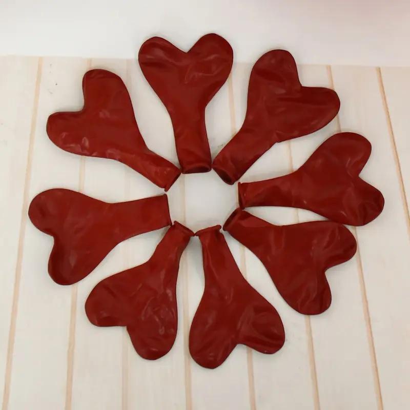 30 Romantic Heart Balloons, 10 Inch Latex Non-Burst Heart Balloons, Perfect for Valentine's Day, Reusable, Wedding, Birthday, Indoor Celebrations