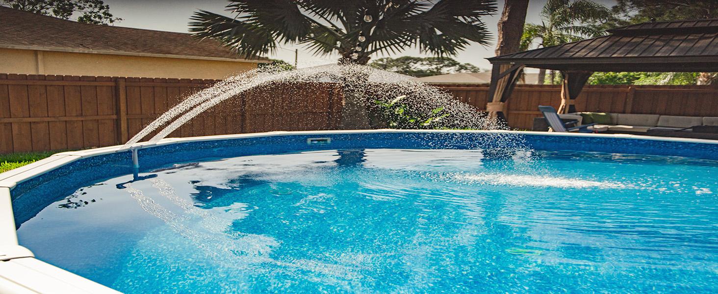 Poolhacker Pool Fountain for Above-ground Pool & Inground Pool Outdoor Waterfall Spray Installation Poolfountain Waterfountain Poolhacker Pool Fountain for Above-ground Pool & Inground Pool Outdoor Waterfall Spray Installation Poolfountain Waterfountain