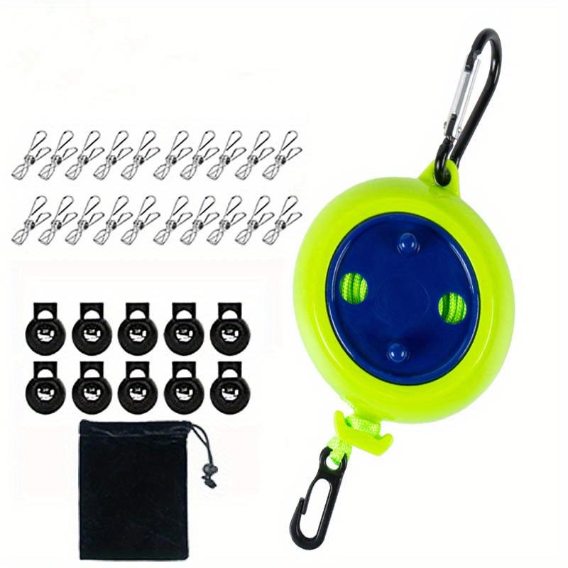 Durable and portable 26-foot travel clothesline, suitable for camping and outdoor activities — easy to set up and use, ideal for drying clothes and towels anywhere.