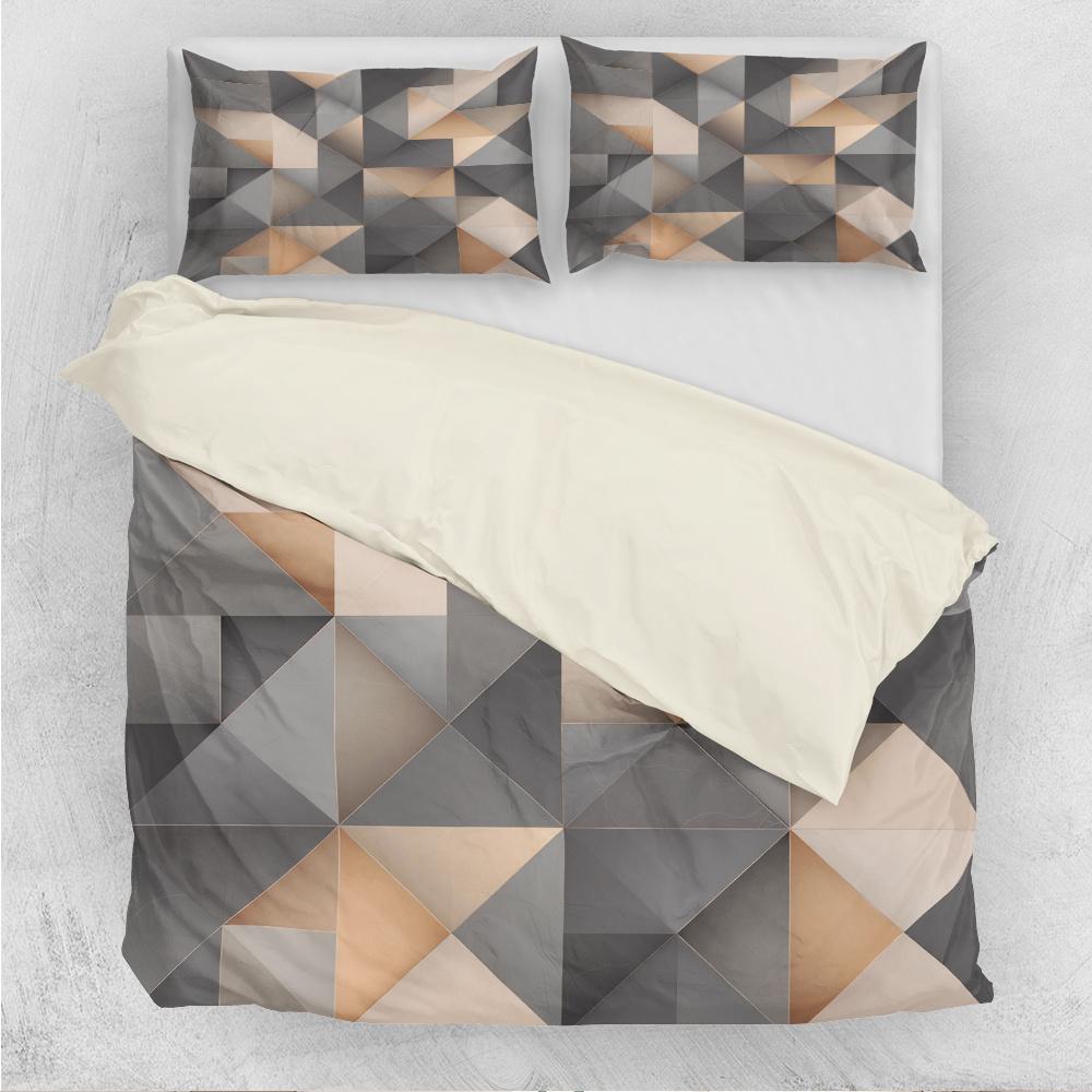 Geometric Pattern Bedding Set, Modern Bedding Set, Including 1 Count Bedspread & Pillowcase without Filler, Soft Comfortable Bedding Set for Home Bedroom