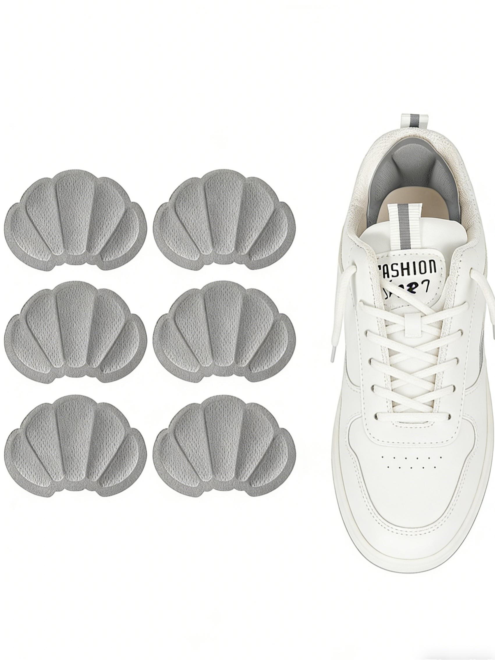 3 Pairs Thick Heel Grips, Reusable Non-Slip Shoe Sole Pads, Breathable Mesh Insoles with Self-Adhesive, Unisex Foot Care Accessories