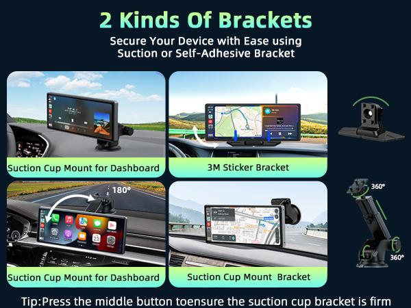 【SpringGlowUp】LAMTTO 9.26-Inch Wireless CarPlay Screen — Compatible with Apple CarPlay and Android Auto, Supports GPS Navigation, AirPlay, and Touchscreen Dashboard for In-Car Navigation and Entertainment