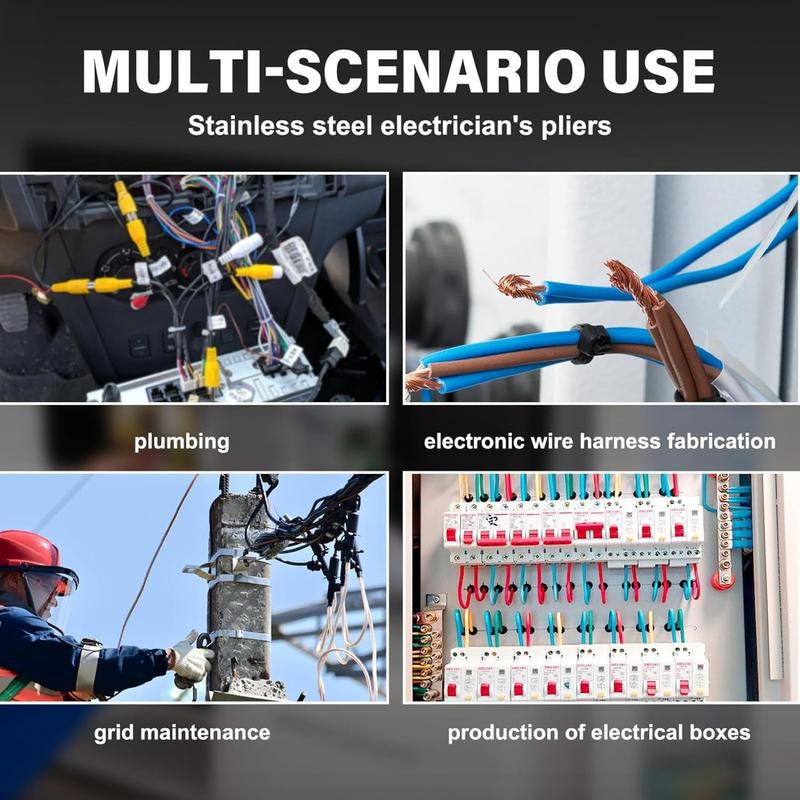 2025 new 8 in 1 Multifunctional Wire Stripper with Voltage Tester,2025 New Wire Stripping Tool,Precision Cable Cutter, Crimper & Lineman's Pliers,1-4mm² Stripping Range,12-250V AC/DC 2025 new 8 in 1 Multifunctional Wire Stripper with Voltage Tester,2025 New Wire Stripping Tool,Precision Cable Cutter, Crimper & Lineman's Pliers,1-4mm² Stripping Range,12-250V AC/DC