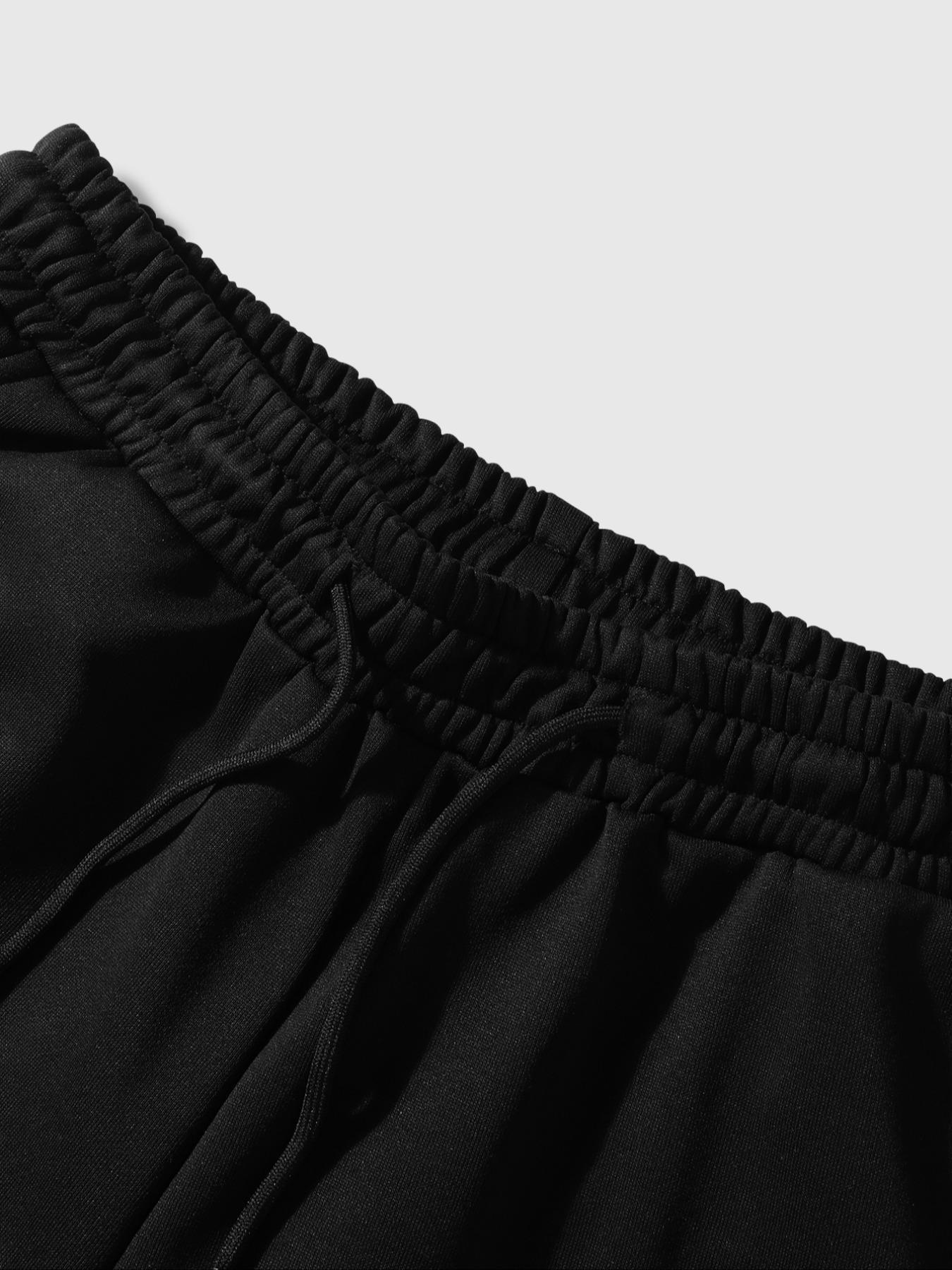 Men's Beyond Letter & Eye Cross Print Hoodie Set, Warm Fleece Lined, Elastic Waist Pants, Streetwear Y2K Style, Couples Fashion, Casual Matching