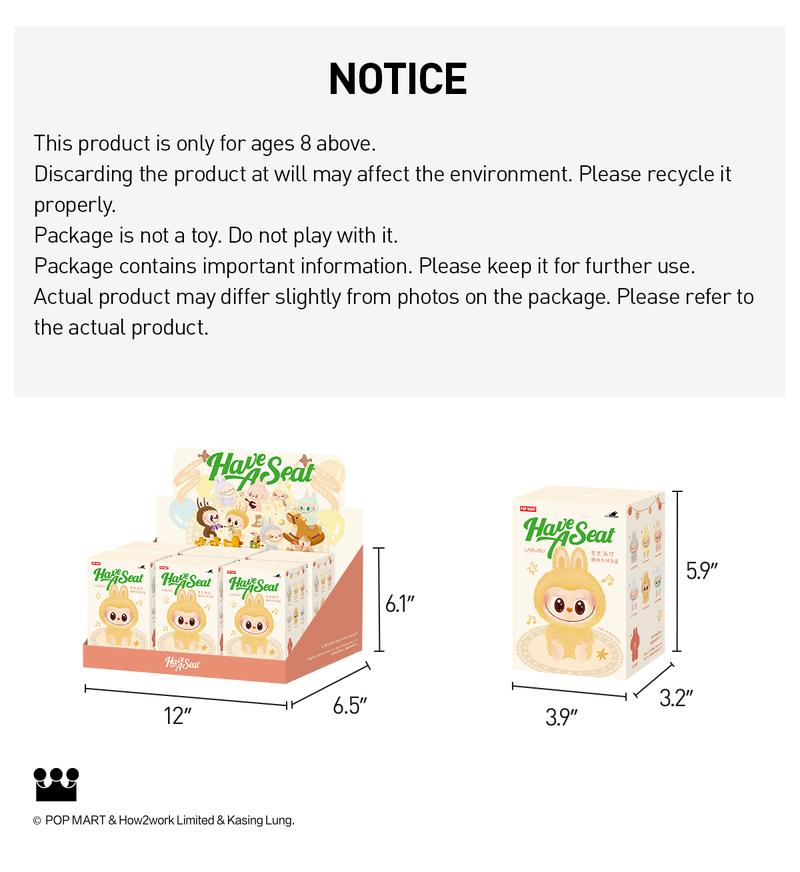 (Iris007)THE MONSTERS - Have a Seat Vinyl Plush Blind Box