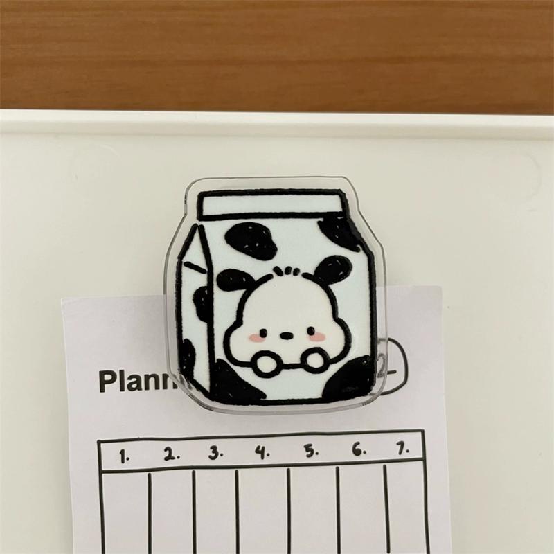 Sanrio Random 1/2/piece Pacha Dog Sealing Clip, High-Value PP Clip, Multifunctional Folder for Girls & Students, Travel Accessories