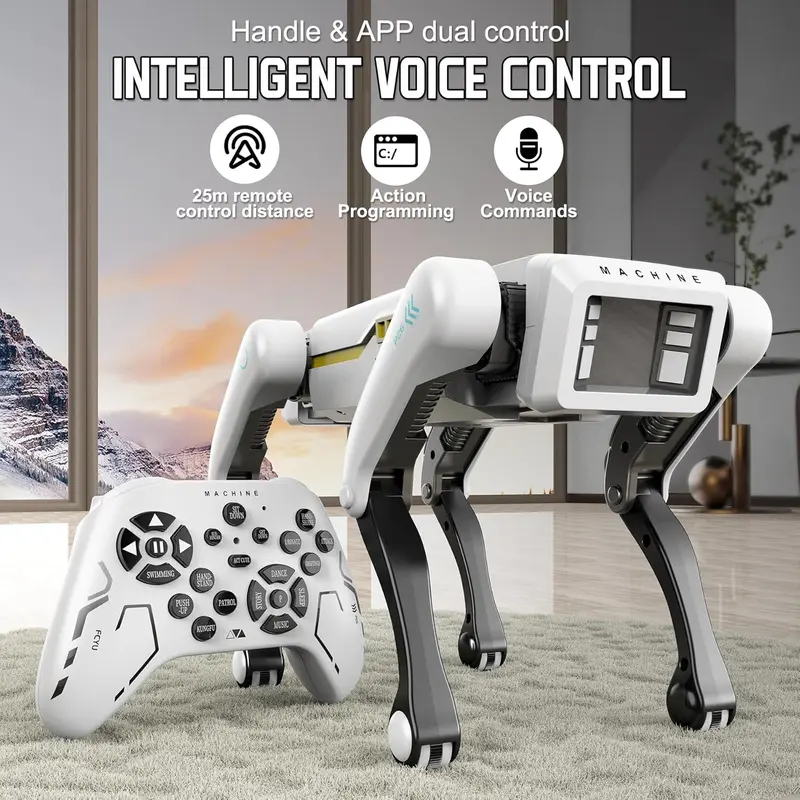 Product Introduction of (Akeleo)Programmable AI robot dog - Voice control, 25-meter stable connection, learning skills and patrol functions - Interactive STEM learning toy suitable for children - Ideal birthday and Christmas gift 10