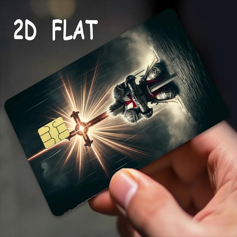 Feature Credit Card Ultra-Thin Skin Vinyl Stickers, 2 Pieces/set, Waterproof Scratch-Resistant Card Stickers, Protective Film