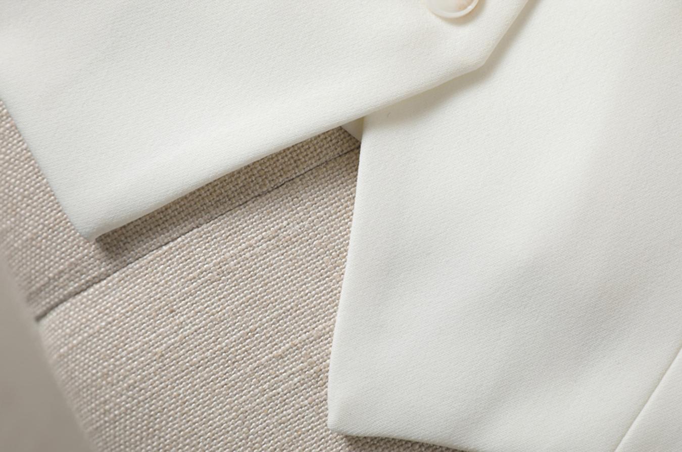 Women's Solid Button Front Pocket V Neck Suit Vest, Elegant Sleeveless Suit Vest for Work Office Business, Ladies Spring & Fall Clothes