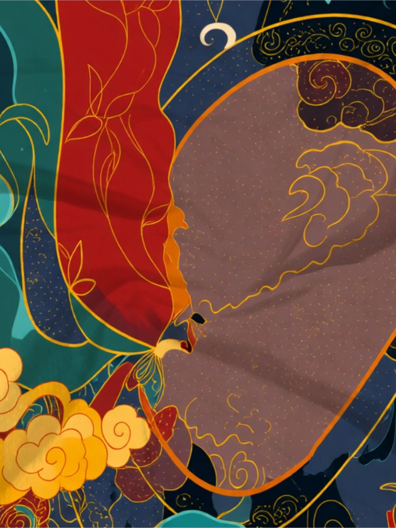 Men's Sleeveless Set Ethnic Phoenix Graphic Print Summer Casual Set