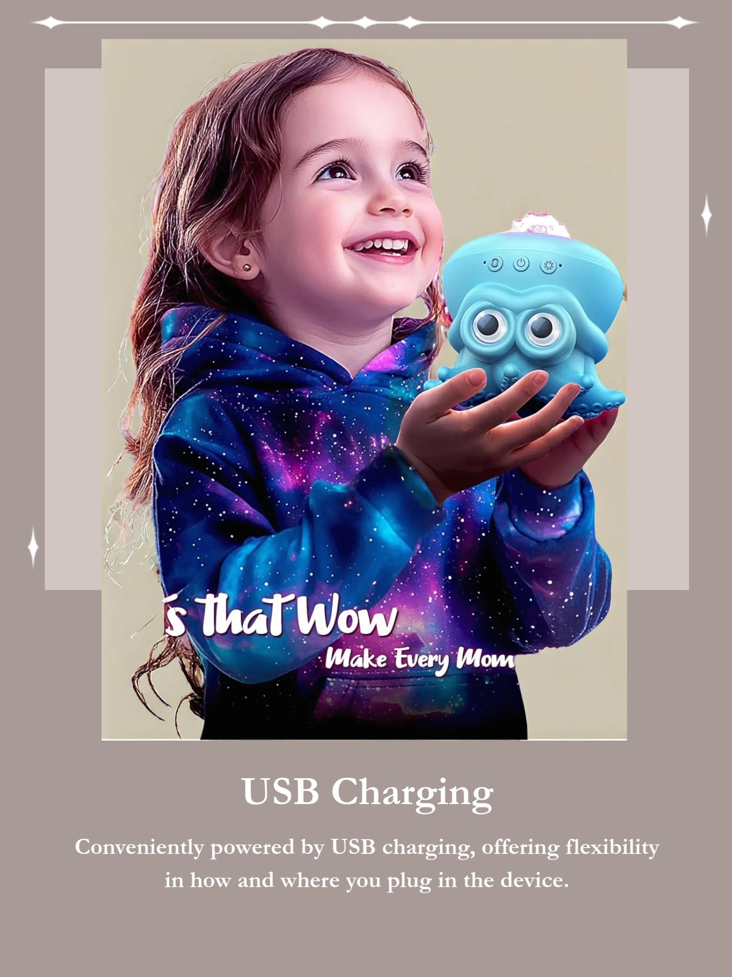 SUPPOU Octopus LED Starry Sky Projector, Dimmable Kids Night Light with Timer, Star Projector for Bedroom Decor, Room Decoration, Gift & Party Use, USB