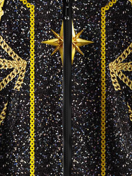 Girls' Long Sleeve Jacket 120-160 Cm, Trendy Kpop Style for Singing & Dancing Performances, Unique Starlight Role Play Costume Gift, Zip Up Coats