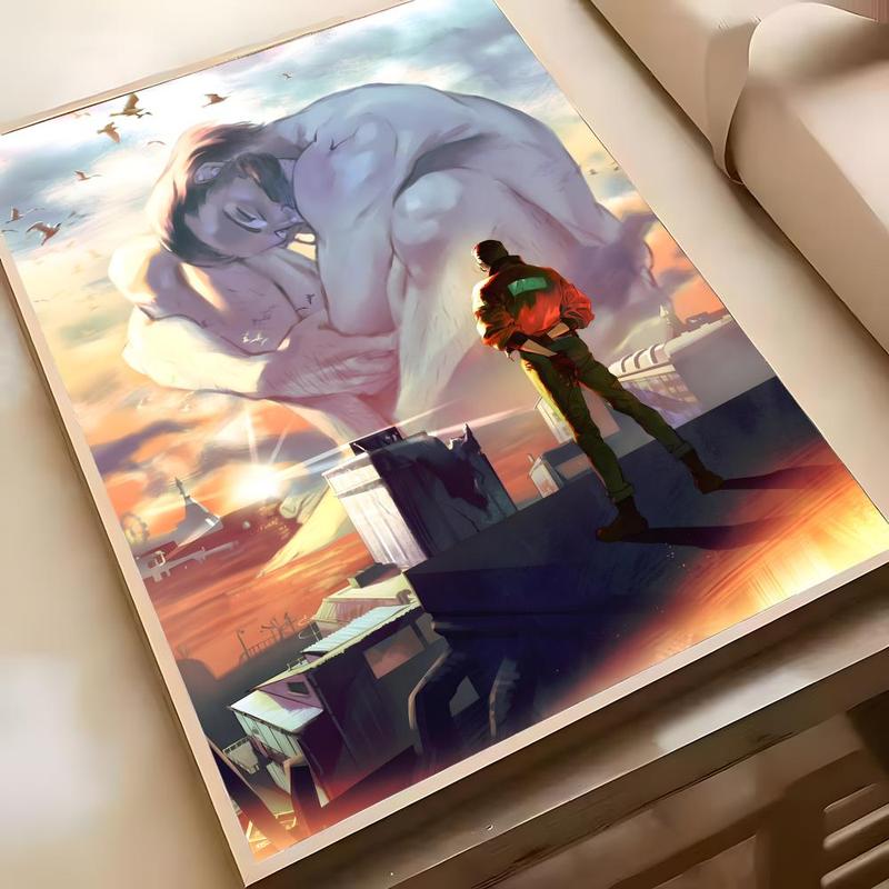 Ad Astra D-Disco Elysium Poster HD Waterproof Self-Adhesive Art Vibrant Wall Print for Living Room Bedroom Bar Parlor Home Decor Gift Fade-Resistant Easy-Apply Durable Dly Artwork