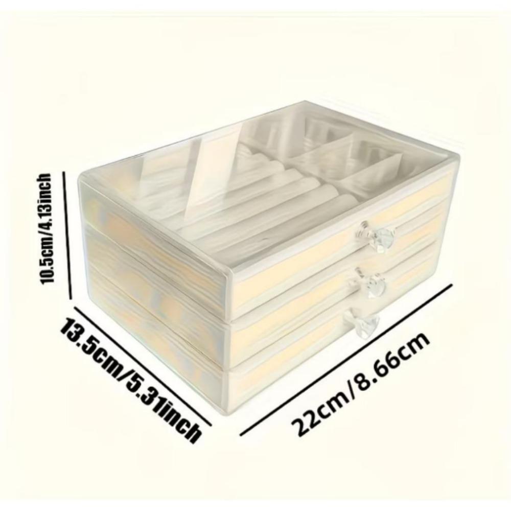 Multi-layer jewelry storage box with drawers, suitable as a jewelry box ...