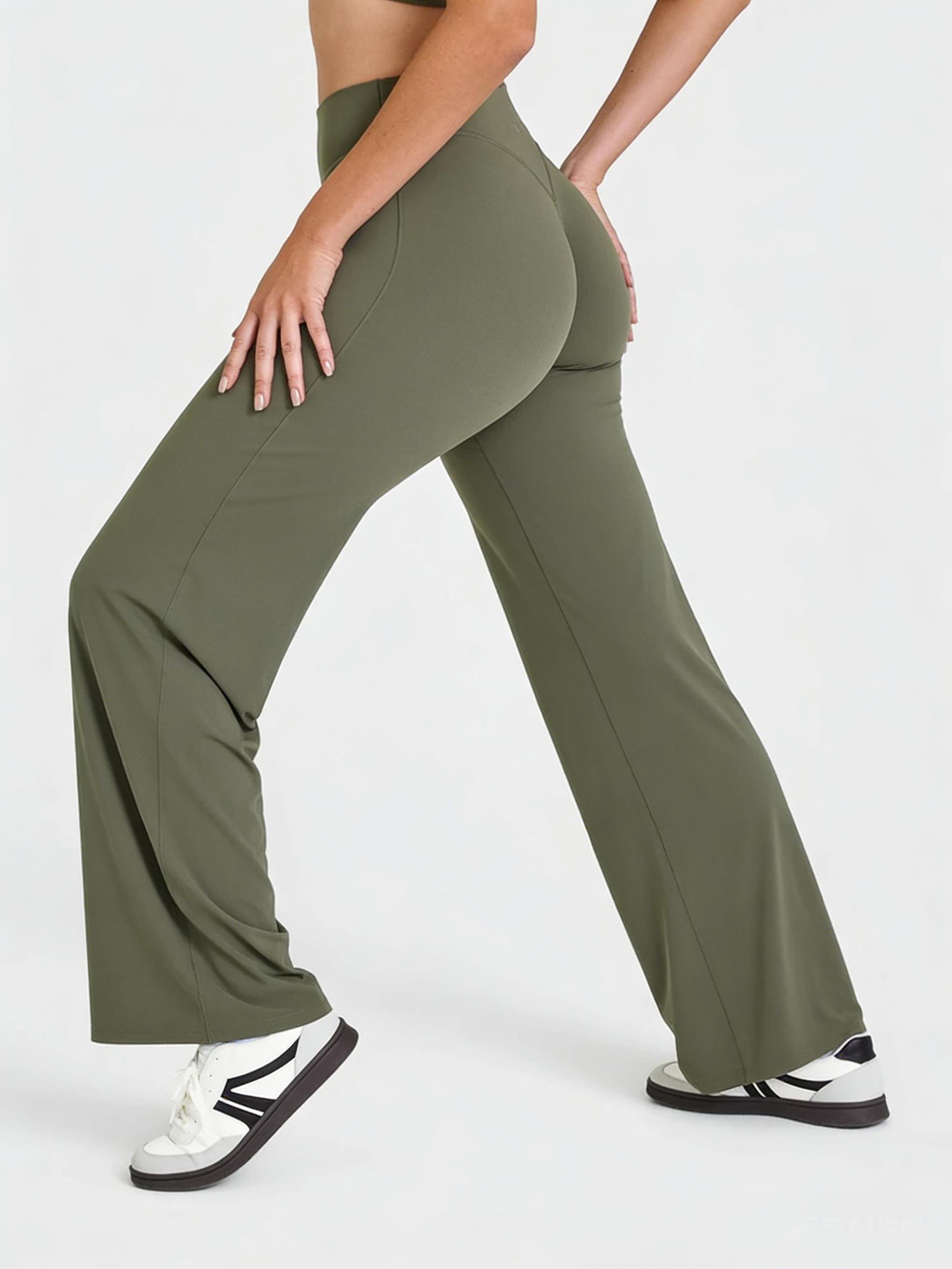TRYTO SoftMotion Straight Leg Bottoms Fitness Sportswear Gymwear Casual Pants
