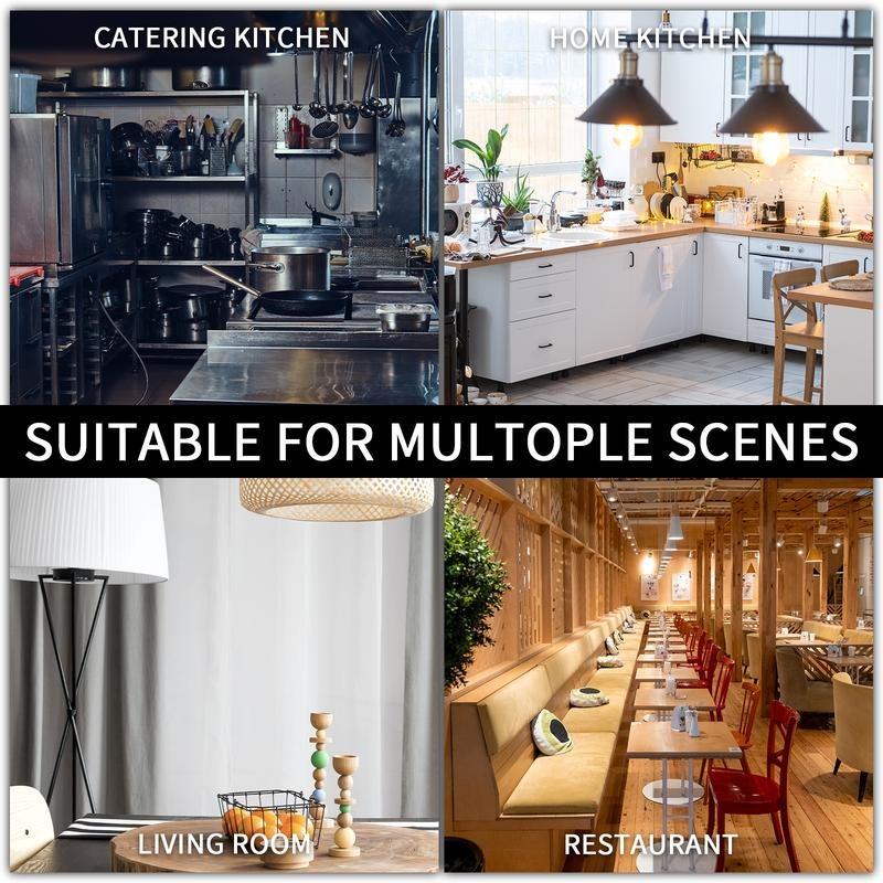 19-piece kitchen knife set with chef's knife, bread knife and scissors, including sharpening rod and integrated knife block