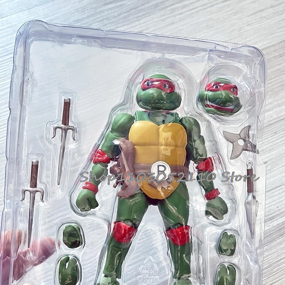 SHF Ninja Turtle Figure Neca 1990 Film Version Turtles Action Figure Raphael Leonardo Michelangelo Donatello Model  Gifts