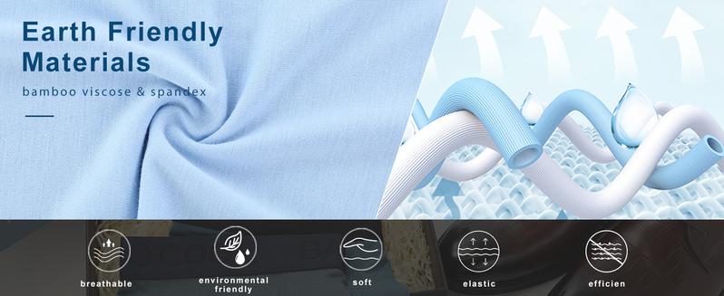 BAMBOO COOL Men's Underwear Breathable Boxer Briefs with Fly Moisture-Wicking Lightweight Underwear 4 or 7Pack High-Quality Viscose Spandex Blend S-3XL Sizes Undergarments Classic