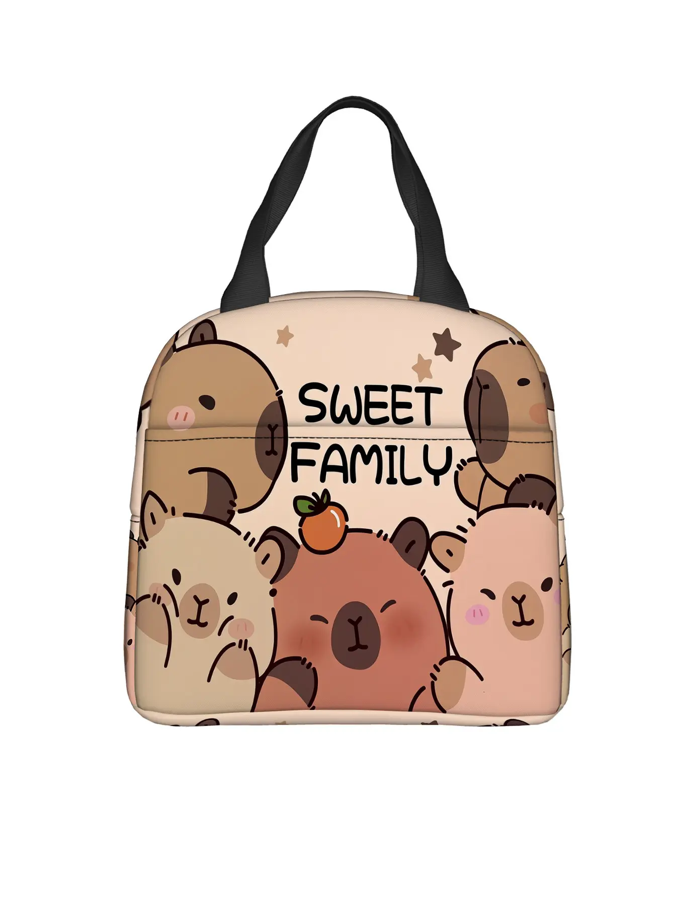 Warm Water Buffalo Family Lunch Bag, Adult Portable Insulated Bag, Heatproof Leak-Proof, Ideal for Camping Picnic Office Use
