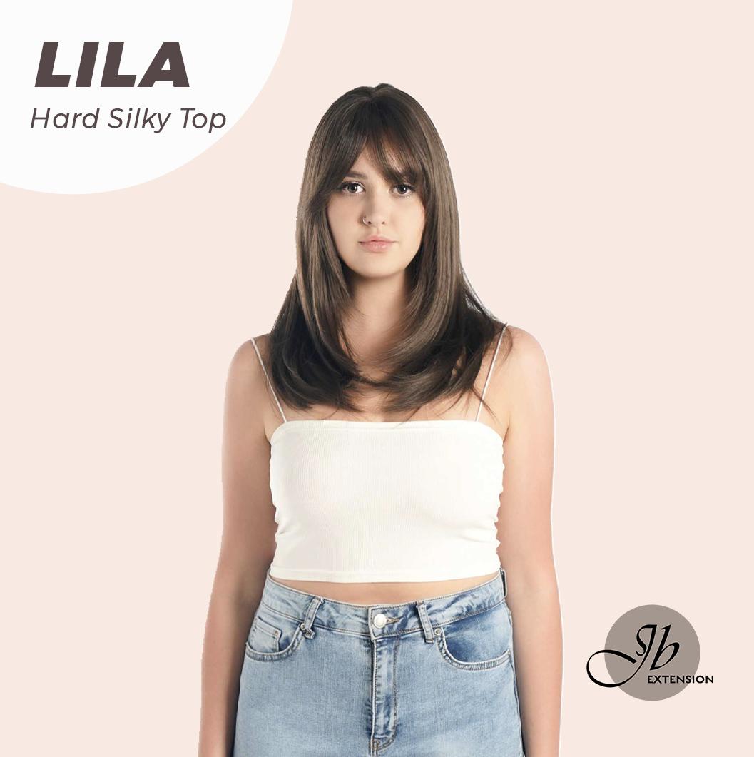 JBEXTENSION 20 Inches Scalpiana 3.5X4 Hard Silky Top Natural Scalp Effect Wig With Bangs LILA JBEXTENSION 20 Inches Scalpiana 3.5X4 Hard Silky Top Natural Scalp Effect Wig With Bangs LILA