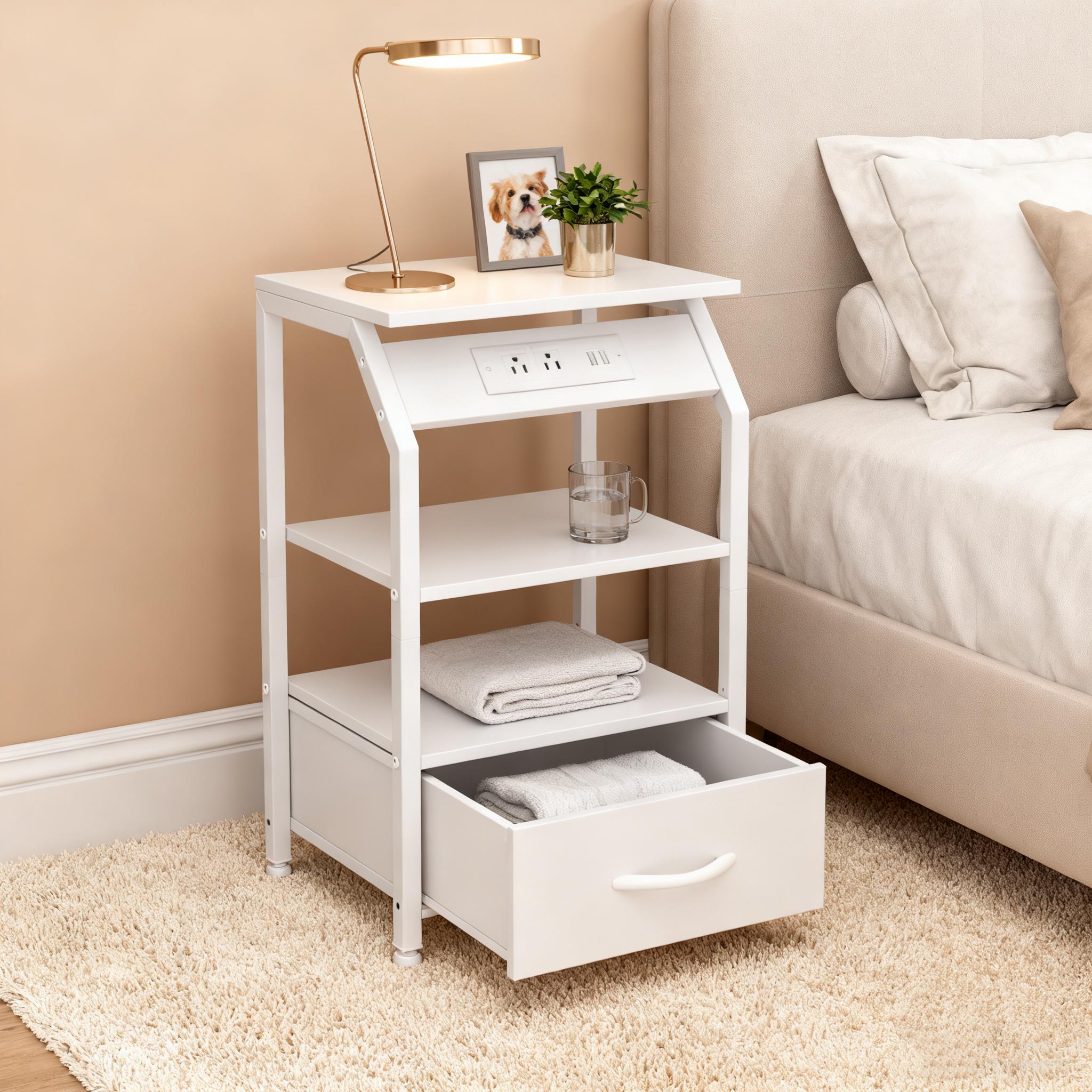 【Prime Day】9 Drawer Dresser for Bedroom, Storage Organizer with 9 Drawers, Chest of Drawers with Fabric Bins, Sturdy Metal Frame, Wood Tabletop for Guest Room, Closet, Entryway, Nursery