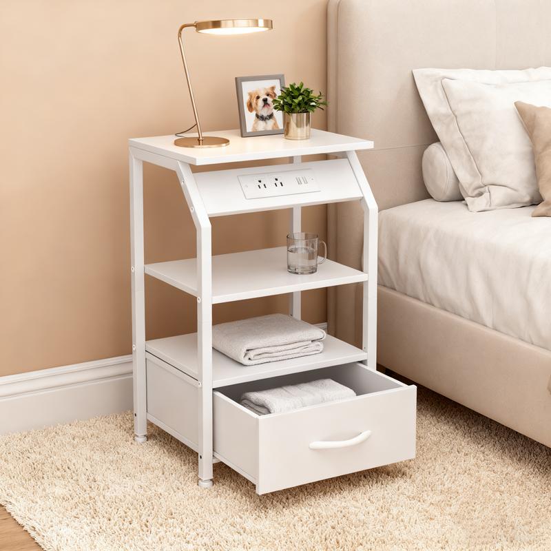 【Prime Day】9 Drawer Dresser for Bedroom, Storage Organizer with 9 Drawers, Chest of Drawers with Fabric Bins, Sturdy Metal Frame, Wood Tabletop for Guest Room, Closet, Entryway, Nursery